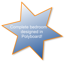 Complete bedroom designed in Polyboard!